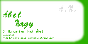 abel nagy business card